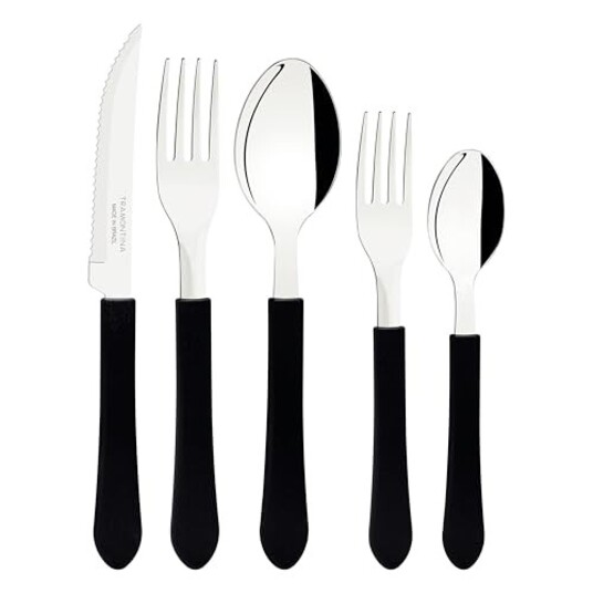 Talher Inox Tramontina Ipanema Preto