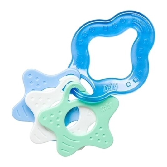 Brinq.mordedor C/3 Estrelas Lolly Azul/verde