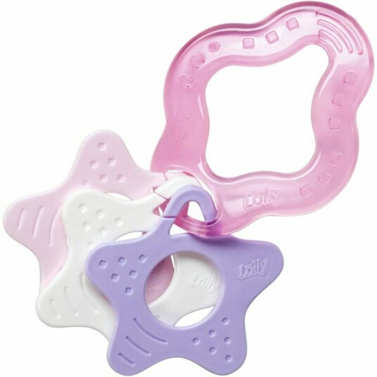 Brinq.mordedor C/3 Estrelas Lolly Rosa