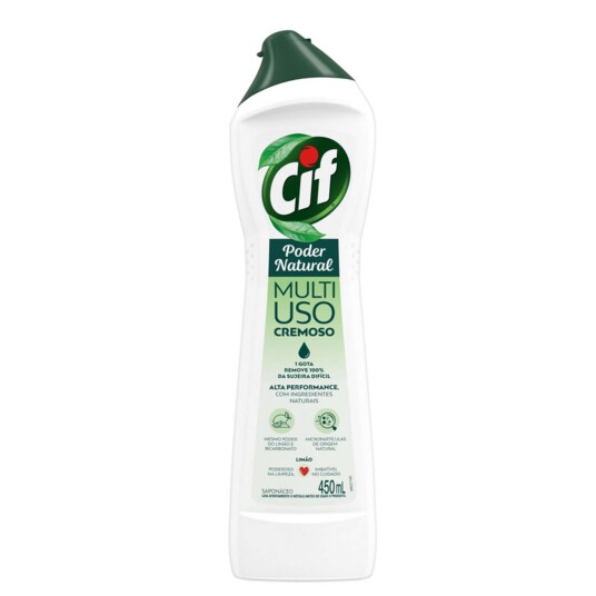 Limp.mult.cremoso Cif 450ml Limao