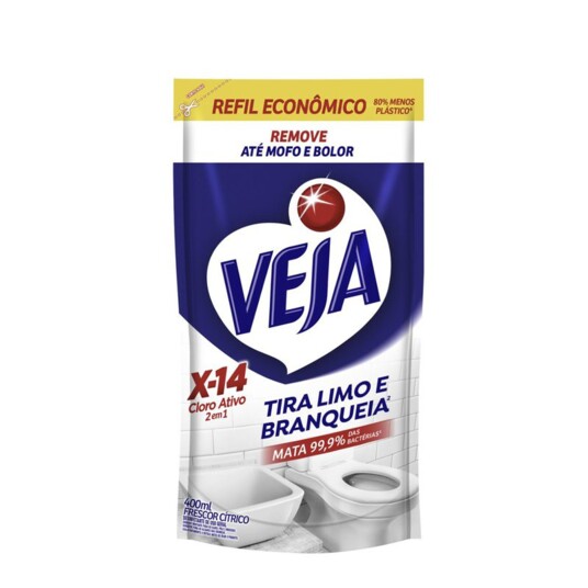 Desinfetante Refil Veja X14 400ml 2em1