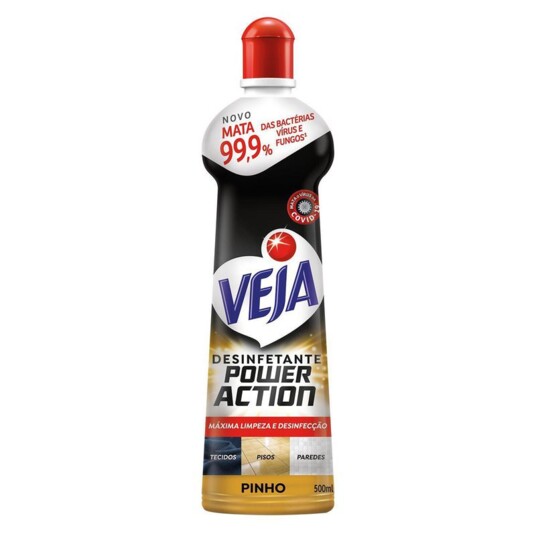 Desinfetante Veja Power Acti.500ml Pinho Squeeze