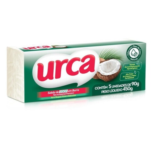 Sabao Pedra Urca 5x90g Coco