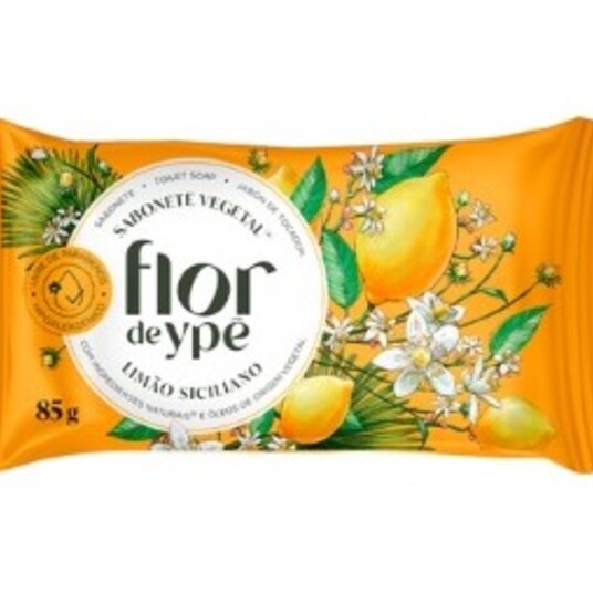 Sabonete Barra Veg.flor de Ype 85g Limao Siciliano