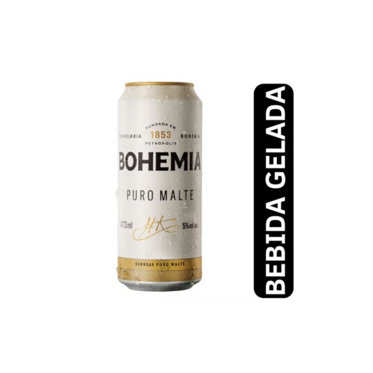 Cerveja Puro Malte Bohemia 473ml Lt Gelada