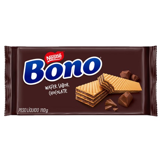 Biscoito Wafer Bono 110g Chocolate