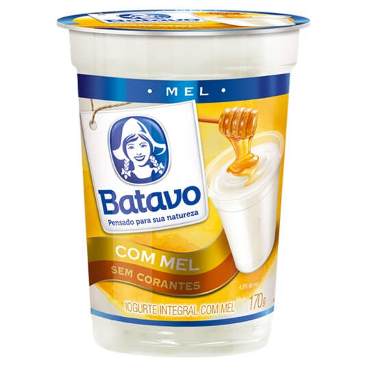 Iogurte Integral Batavo 170g Mel