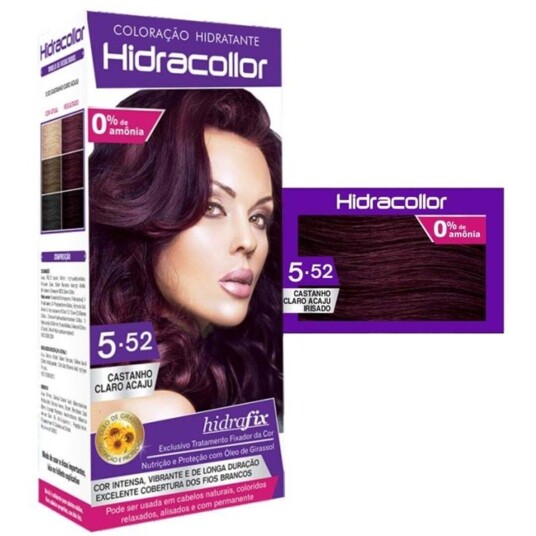 Tintura Hidracollor 100ml Acaju Iriz.5.52