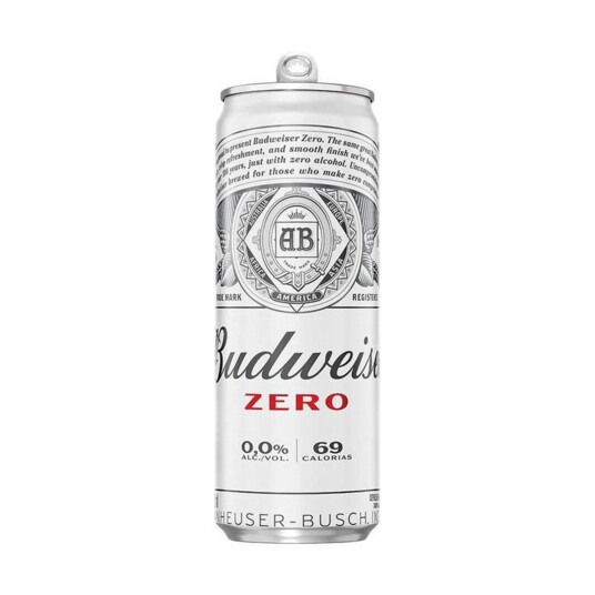 Cerveja Zero Alc.budweiser 350ml Sleek Lata