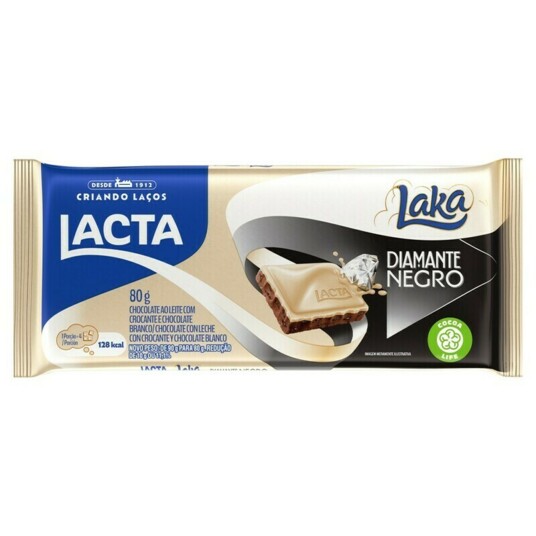 Chocolate Lacta 80g Laka+diam.negro