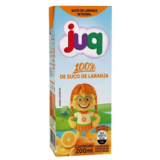 Suco Integral Juq 200ml Laranja