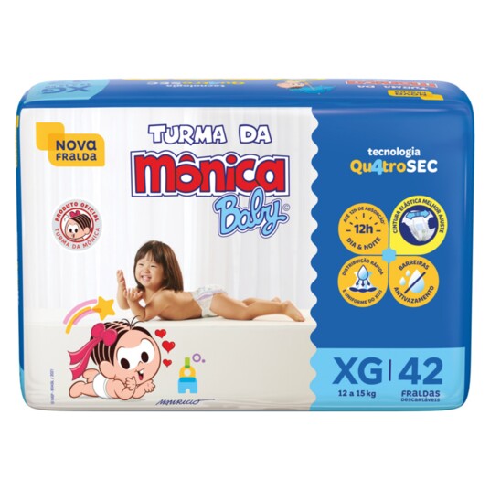 Fralda Desc.turma da Monica Mega 42un Xg
