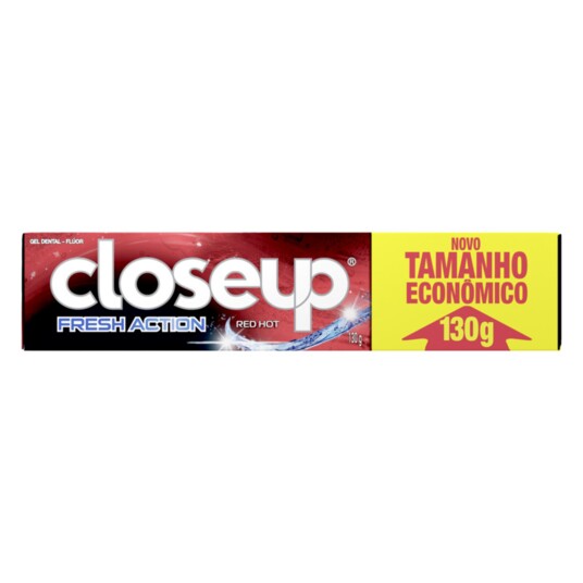 Gel Dental Red Hot Closeup 130g Fresh Action