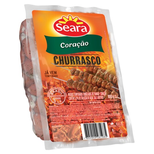 Coracao Seara Gourmet 500g Temperada