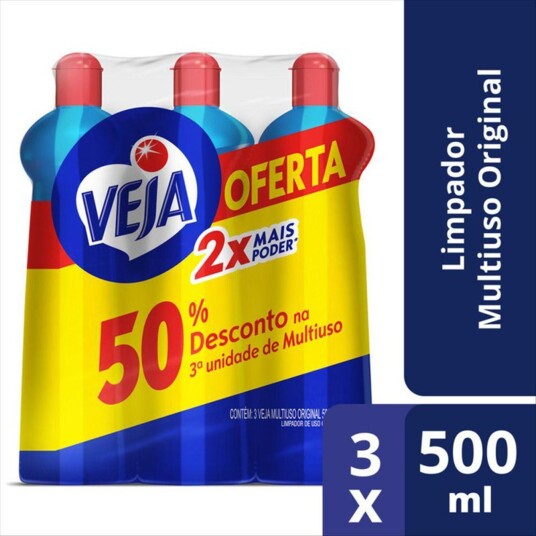 Kit Limpador Multiuso Veja 500ml Oferta Esp.