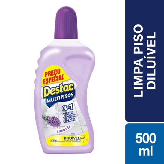 Limp.p/pisos Destac 500ml 20%desc. Lavanda