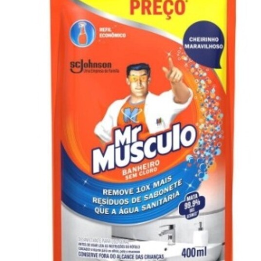 Desinfetante Mr.musculo 400ml Refil Sache