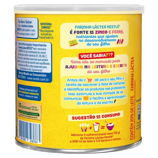 Farinha Lactea Nestle 360g Tradicional Lt