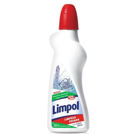 Limpeza Pesada Limpol 500ml Cloro Max Ativo