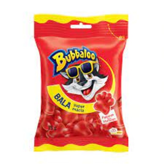 Bala Bubbaloo 75g Morango Patinha