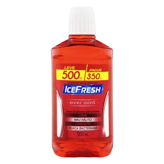 Antissep.bucal Icefresh L500 P350ml Over Mint