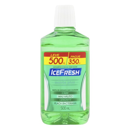 Antissep.bucal Icefresh L500 P350ml Menta Plus