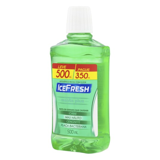 Antissep.bucal Icefresh L500 P350ml Menta Plus
