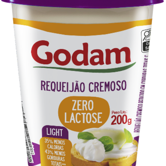 Requeijao Cremoso Godam 200g S/lactose