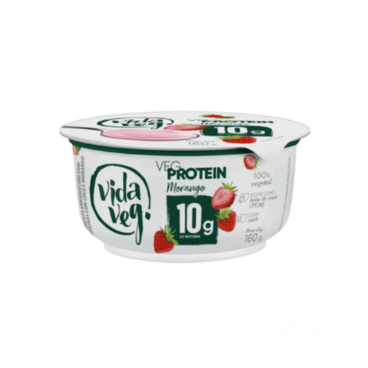 Iogurte Vegprotein Vida Veg 160g Morango Pt