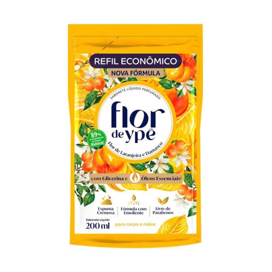Sabonete Liq.flor de Ype 200ml Fl.lar/dam.ref