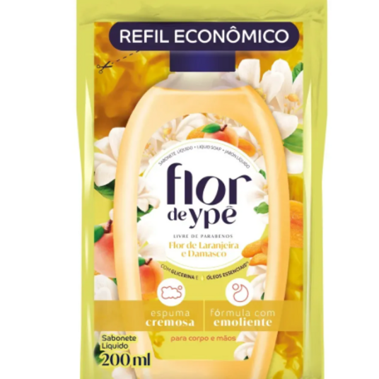 Sabonete Liq.flor de Ype 200ml Fl.lar/dam.ref