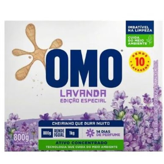 Sabao em Po Omo 800g Lavanda