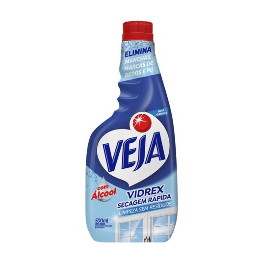 Limpa Vidros Veja 500ml Vidrex Recarga