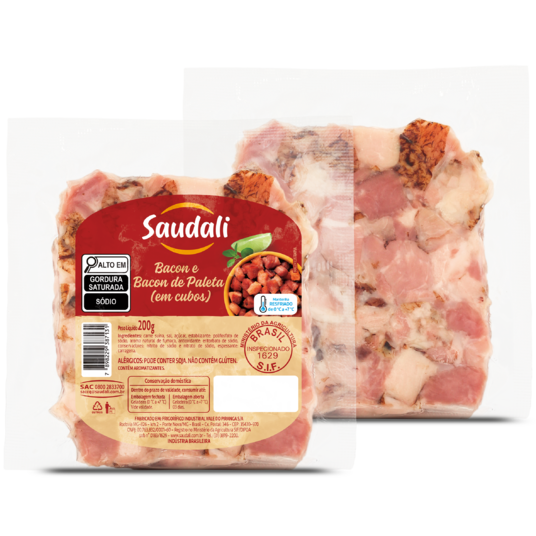 Bacon Saudali 200g Cubos