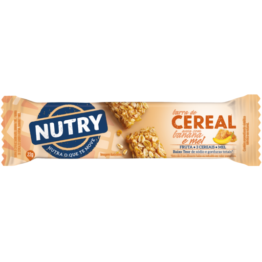 Barra Cereal Nutry 22g Aveia/banan/mel