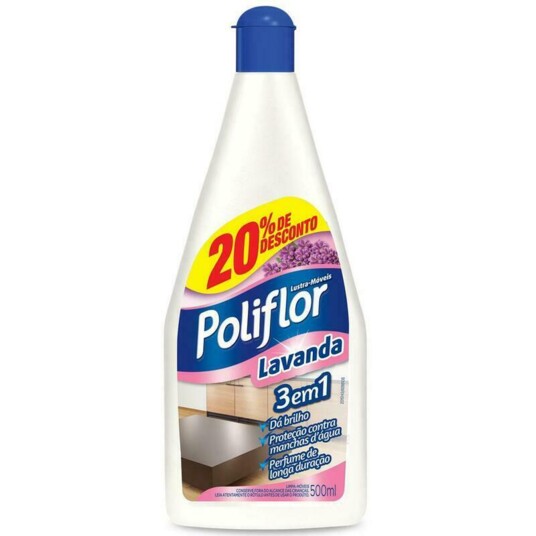 Lustra Moveis Poliflor 500ml Lavanda