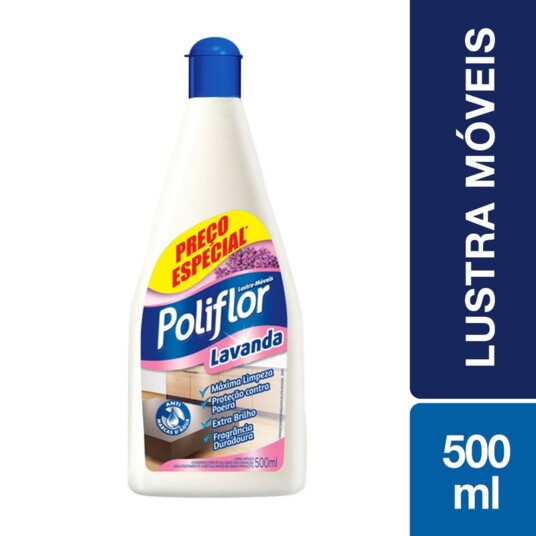 Lustra Moveis Poliflor 500ml Lavanda
