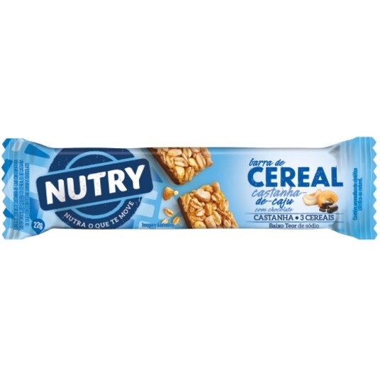 Barra Cereal Nutry 22g Caju/chocolate