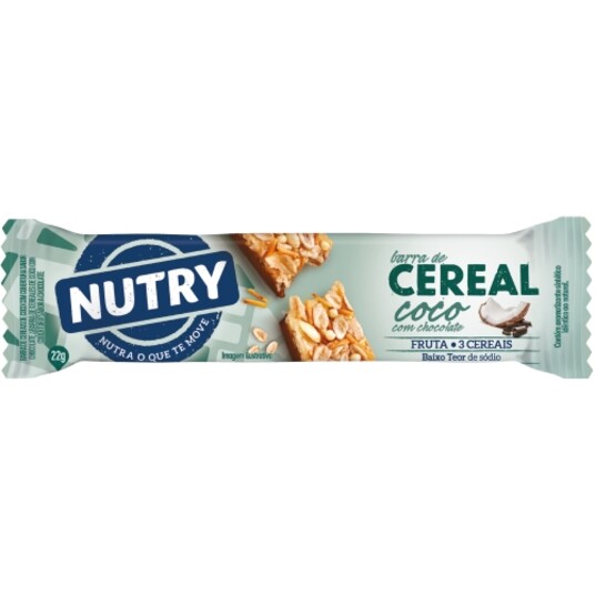Barra Cereal Nutry 22g Coco/chocolate
