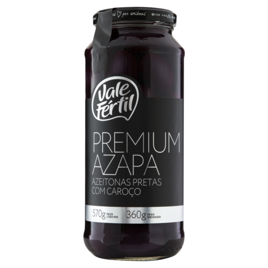 Azeitona Preta Vale Fertil 360g Azapa