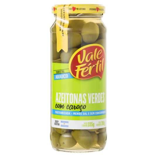 Azeitona Verde Vale Fertil 200g Hojiblanca