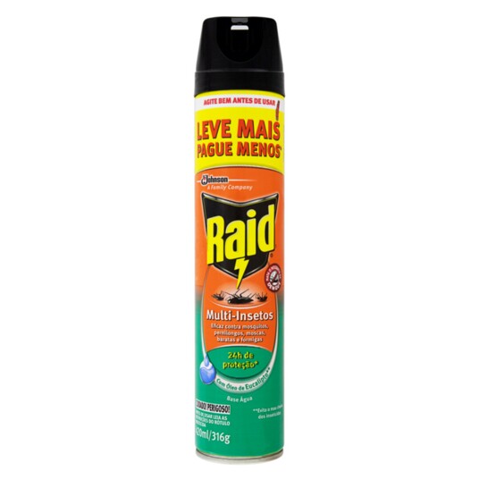 Inseticida Aero.raid 420ml Lv+pg- Oleo Eucalipto