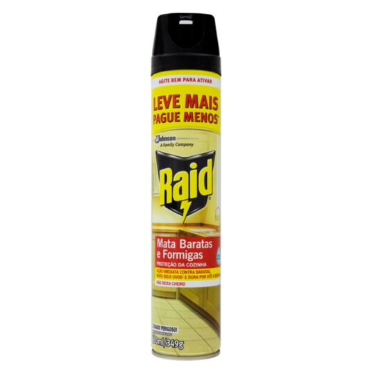 Inseticida Aero.raid 420ml Lv+pg- Barata/formiga