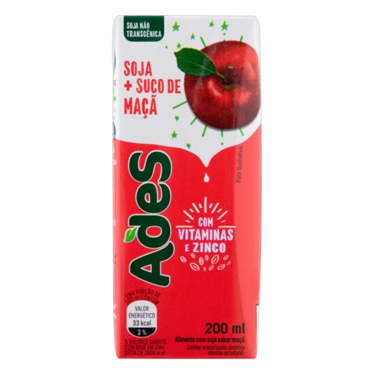 Bebida de Soja Ades 200ml Maca