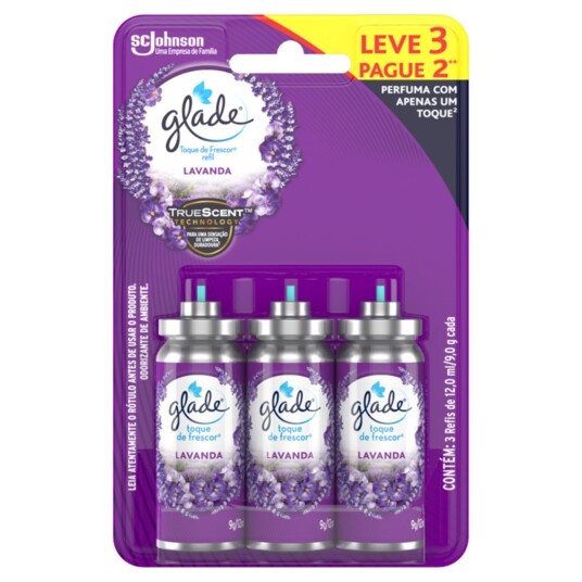 Odorizador Refil Glade 12ml Lv3pg2 Lavanda