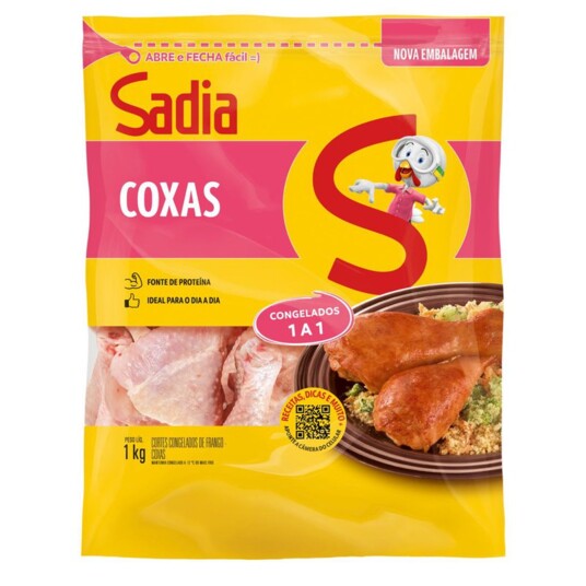 Coxa de Frango Sadia 1kg Congelado Iqf