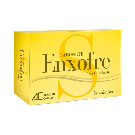 Sabonete Barra Augusto Caldas 80g Enxofre
