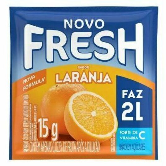 Refresco em Po Fresh 15g Laranja