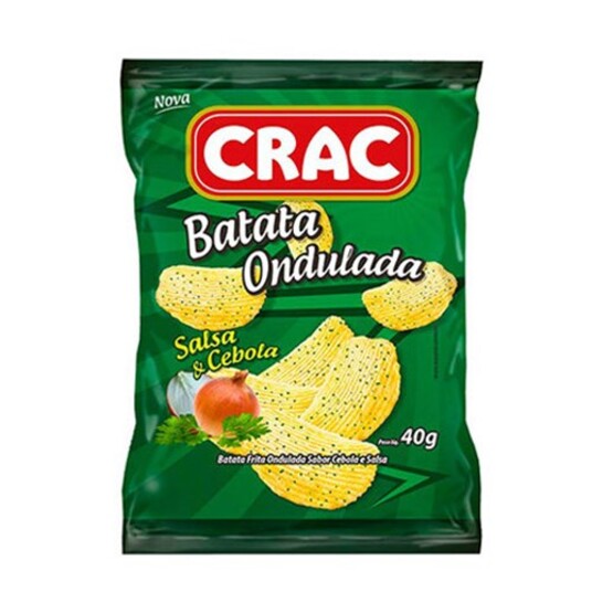 Batata Ondulada Crac 32g Cebola/salsa