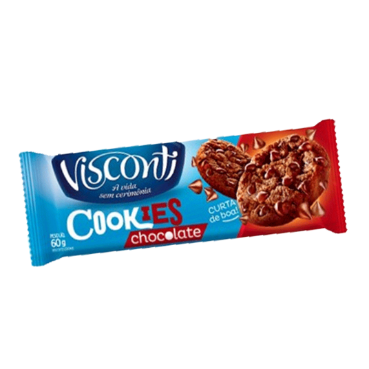 Biscoito Cookies Visconti 60g Chocolate
